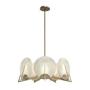 Hubbardton Forge - 131059-SKT-MULT-84-AR - Seven Light Pendant - Callisto - Soft Gold