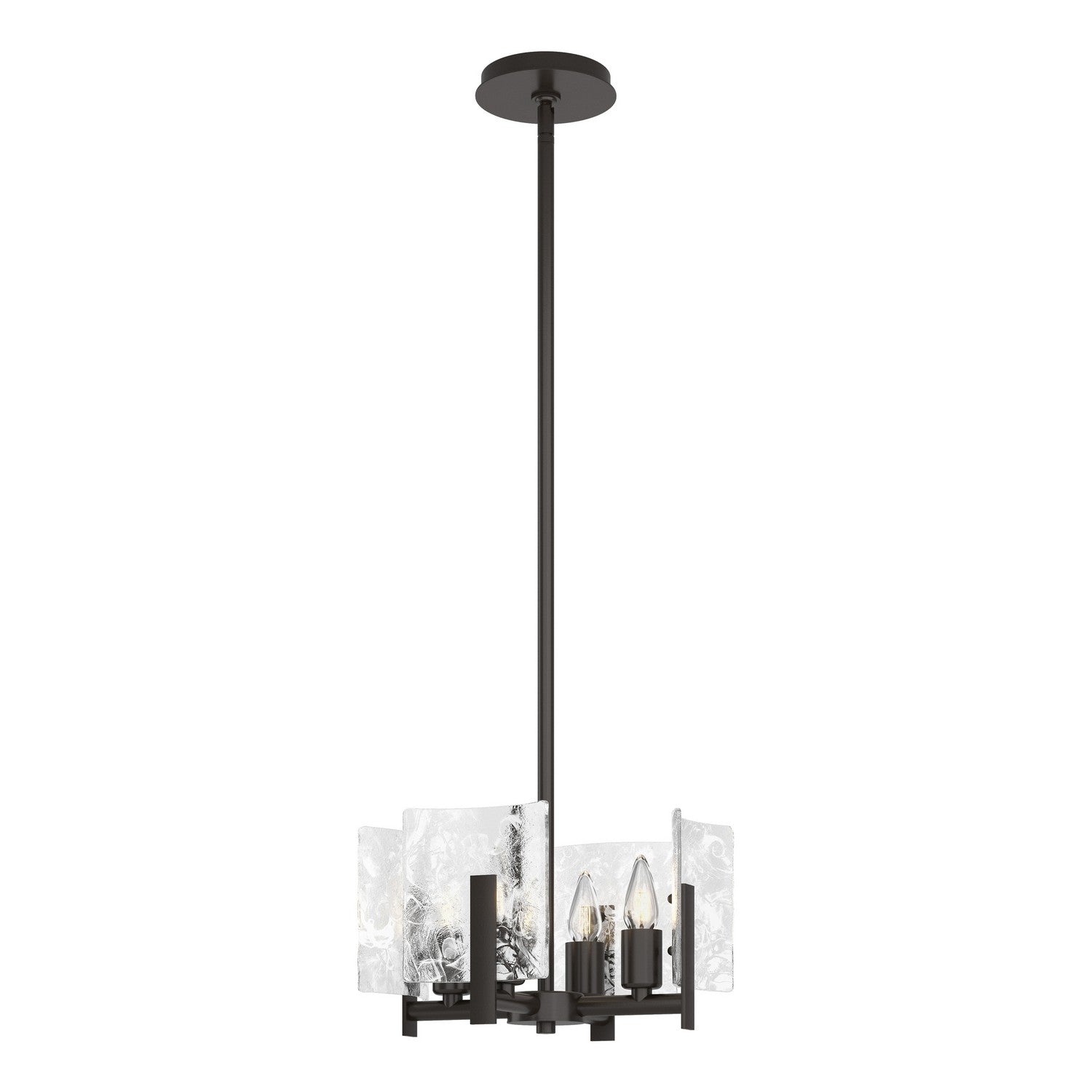 Hubbardton Forge - 131060-SKT-MULT-14-YR0719 - Four Light Semi-Flush/Pendant - Arc - Oil Rubbed Bronze