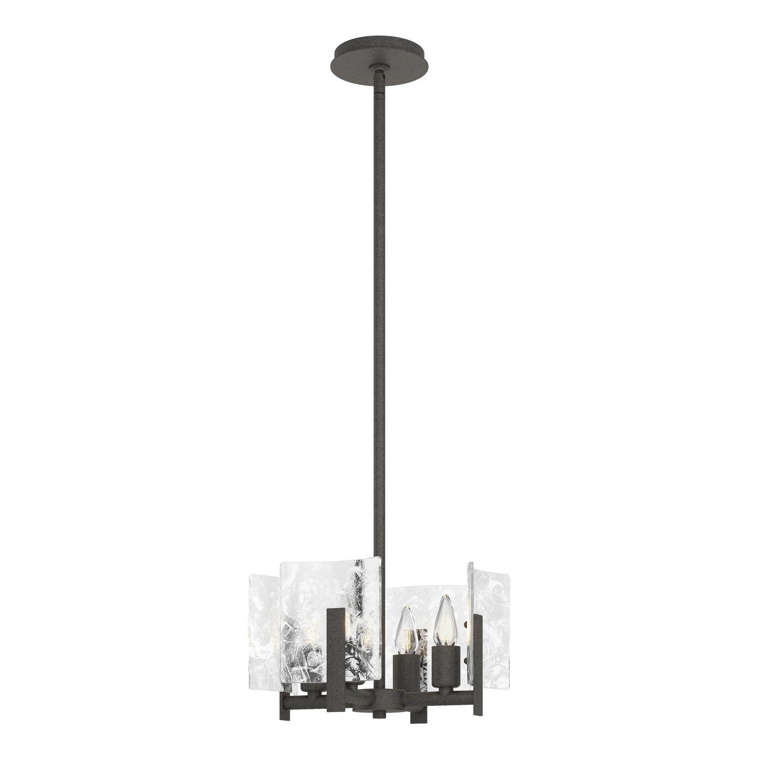 Hubbardton Forge - 131060-SKT-MULT-20-YR0719 - Four Light Semi-Flush/Pendant - Arc - Natural Iron