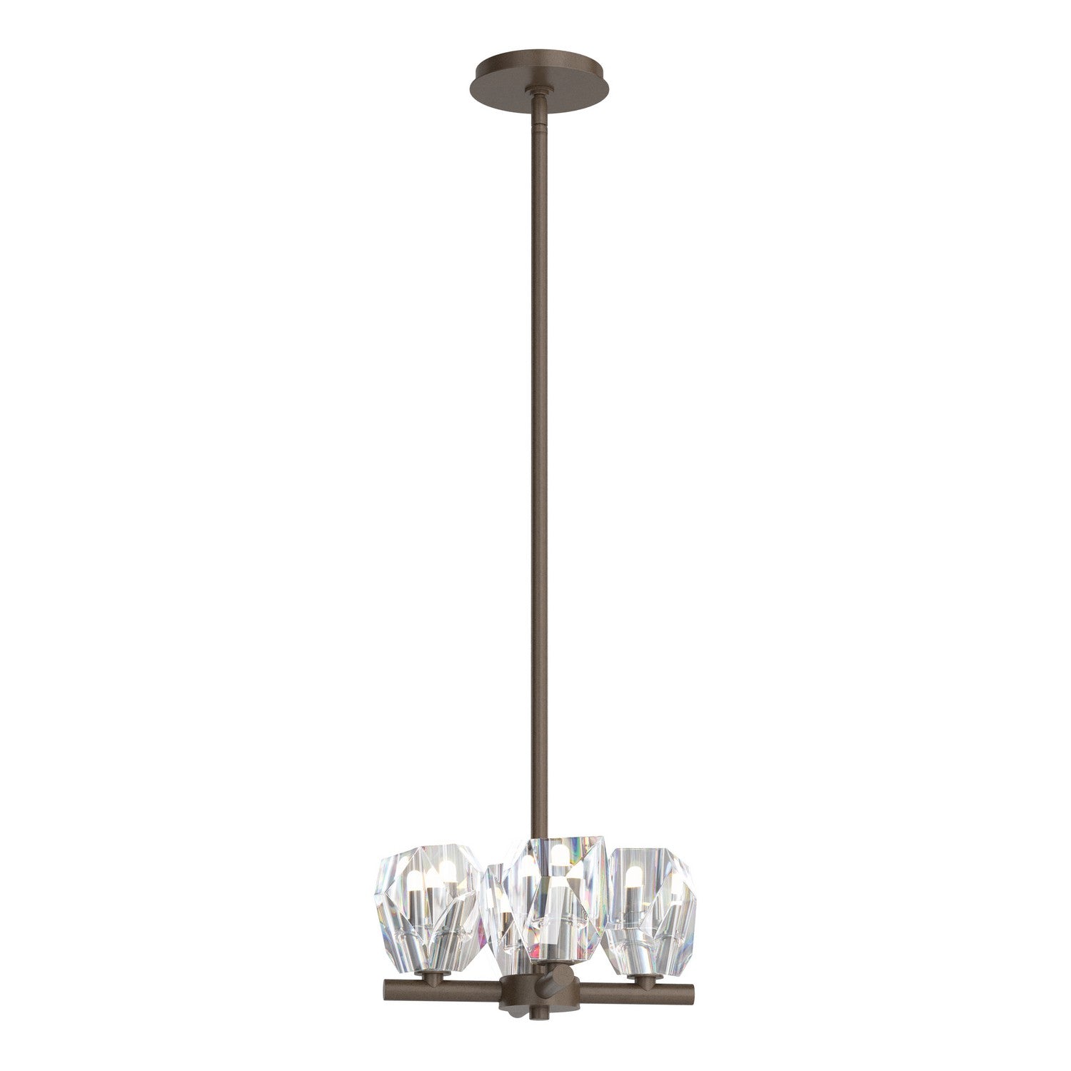 Hubbardton Forge - 131061-SKT-MULT-05-CR - Gatsby 4-Light Semi-Flush/Pendant - Gatsby - Bronze