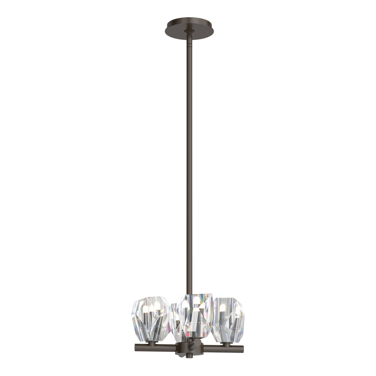 Hubbardton Forge - 131061-SKT-MULT-14-CR - Gatsby 4-Light Semi-Flush/Pendant - Gatsby - Oil Rubbed Bronze