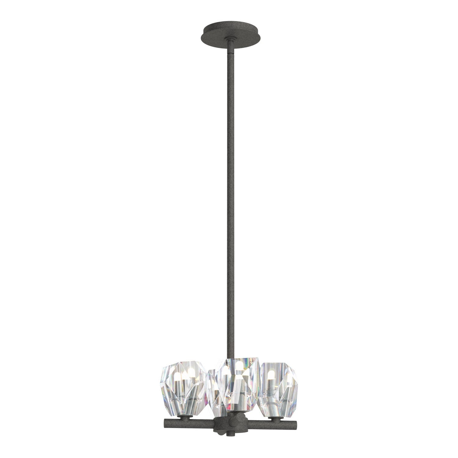 Hubbardton Forge - 131061-SKT-MULT-20-CR - Gatsby 4-Light Semi-Flush/Pendant - Gatsby - Natural Iron