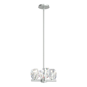 Hubbardton Forge - 131061-SKT-MULT-82-CR - Four Light Semi-Flush/Pendant - Gatsby - Vintage Platinum