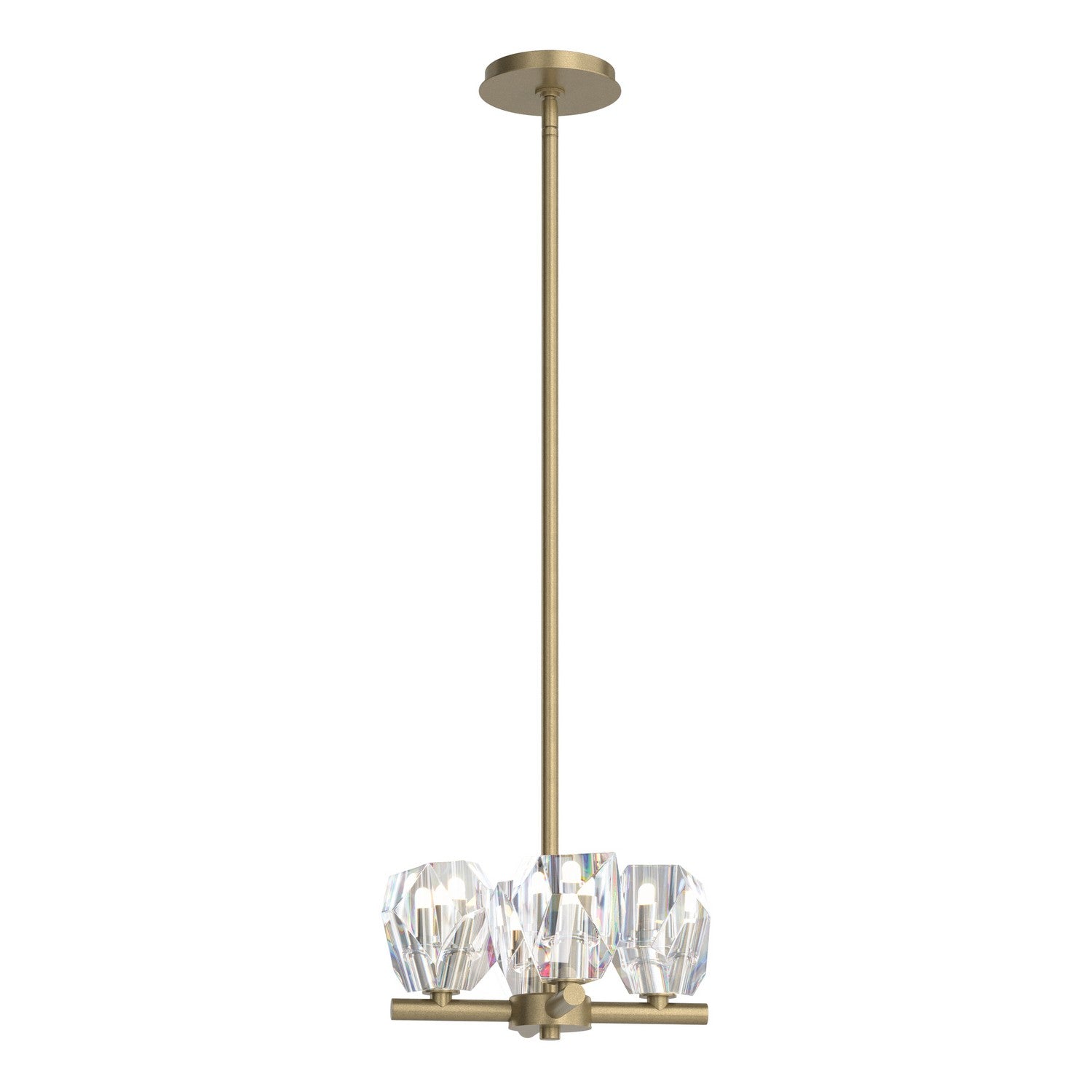 Hubbardton Forge - 131061-SKT-MULT-84-CR - Gatsby 4-Light Semi-Flush/Pendant - Gatsby - Soft Gold