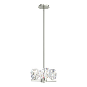 Hubbardton Forge - 131061-SKT-MULT-85-CR - Four Light Semi-Flush/Pendant - Gatsby - Sterling