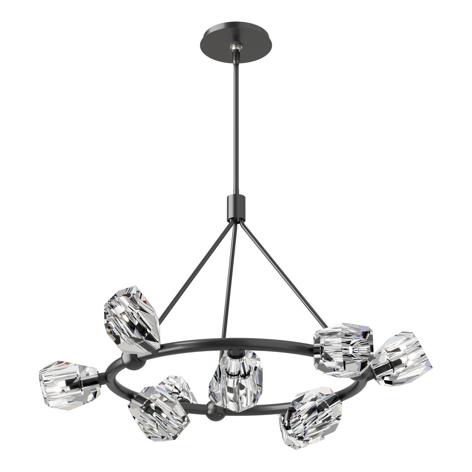 Hubbardton Forge - 131067-SKT-MULT-89-CR - Nine Light Pendant - Gatsby - Ink