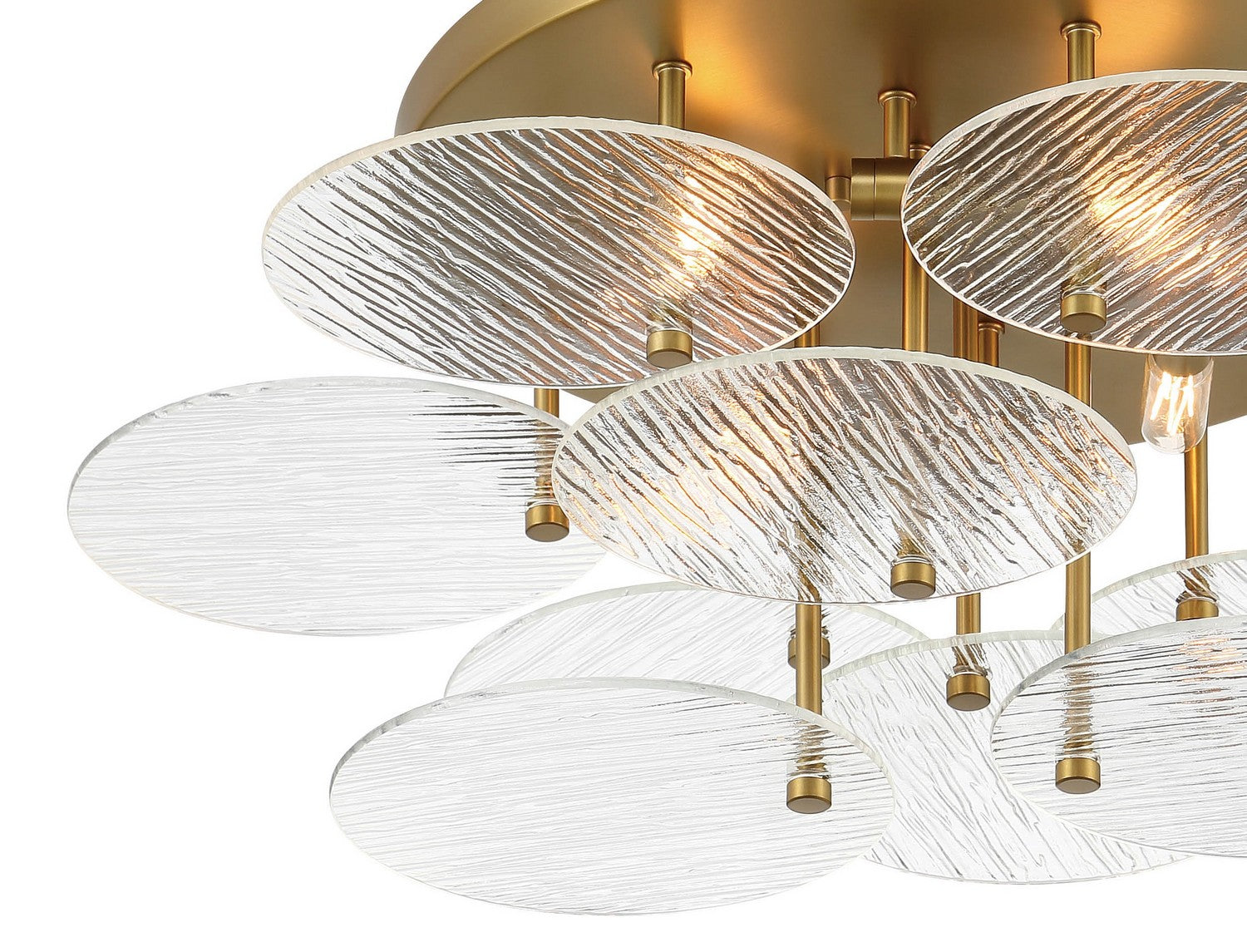 Minka-Lavery - 1124-695 - Four Light Flush Mount - Artze - Soft Brass