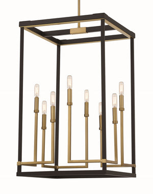 Minka-Lavery - 2117-726 - Eight Light Pendant - UNION ESTATES - Coal And Soft Brass