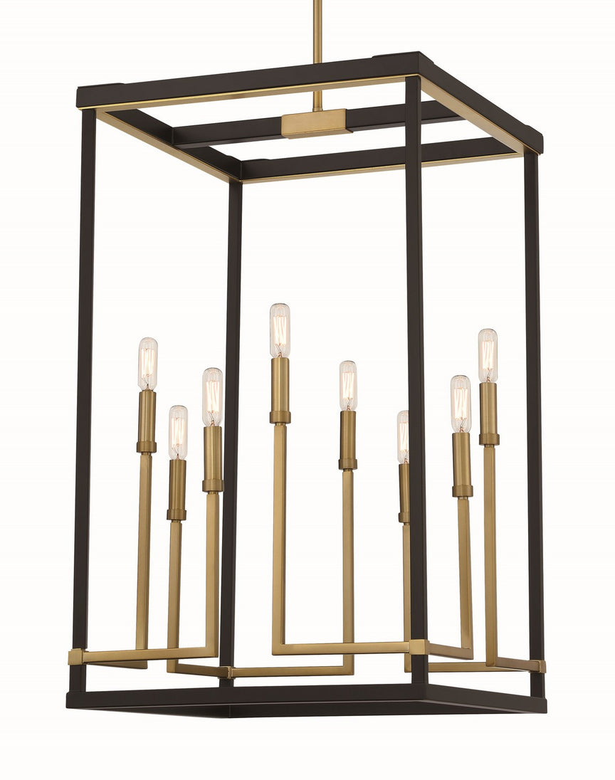 Minka-Lavery - 2117-726 - Eight Light Pendant - UNION ESTATES - Coal And Soft Brass
