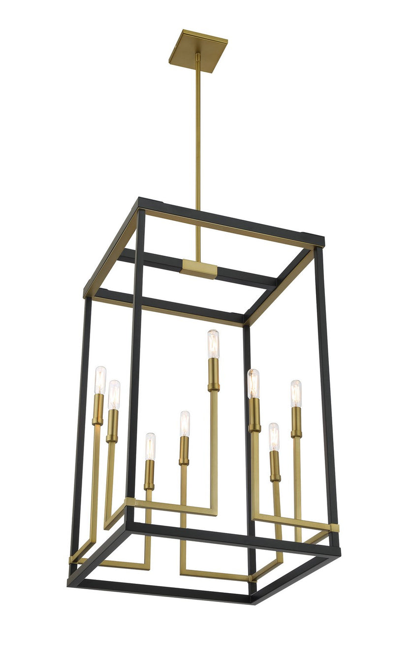 Minka-Lavery - 2117-726 - Eight Light Pendant - UNION ESTATES - Coal And Soft Brass