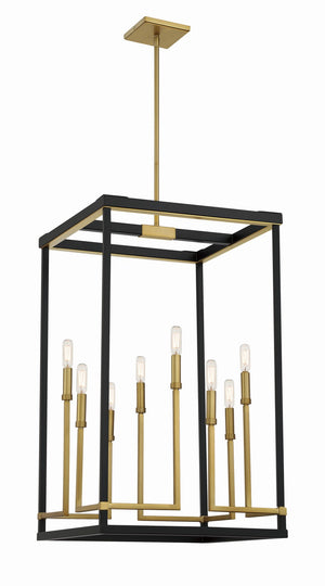 Minka-Lavery - 2117-726 - Eight Light Pendant - UNION ESTATES - Coal And Soft Brass