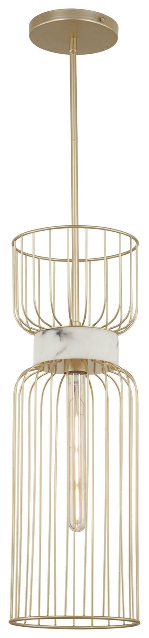 Minka-Lavery - 3392-754 - One Light Mini Pendant - Park Slope by Robin Baron - Nouveau Gold