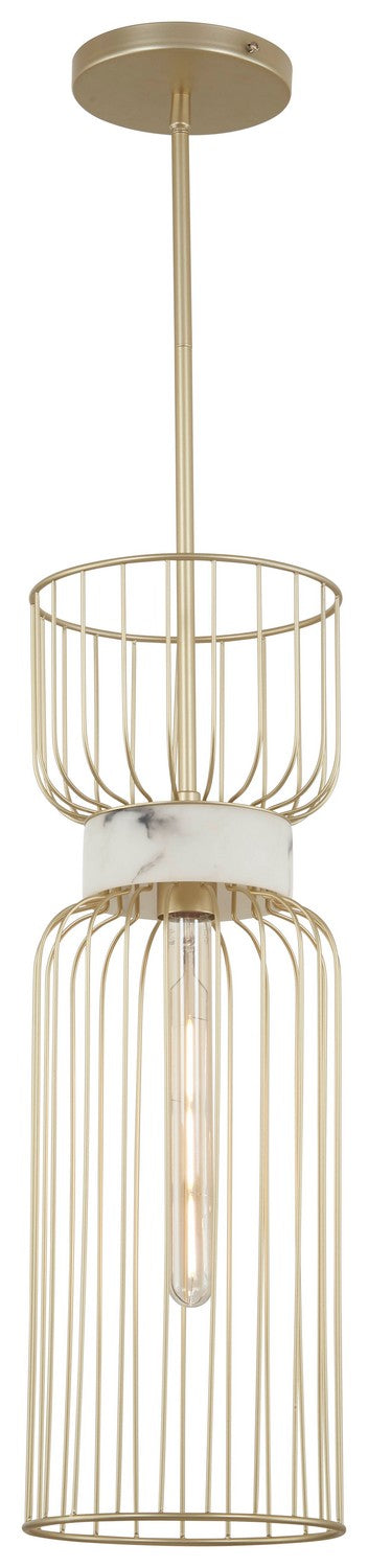 Minka-Lavery - 3392-754 - One Light Mini Pendant - Park Slope by Robin Baron - Nouveau Gold