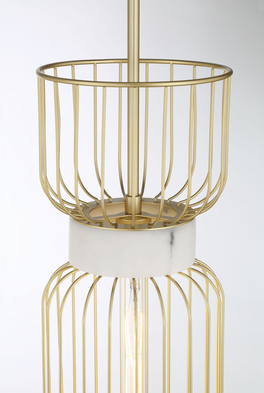 Minka-Lavery - 3392-754 - One Light Mini Pendant - Park Slope by Robin Baron - Nouveau Gold