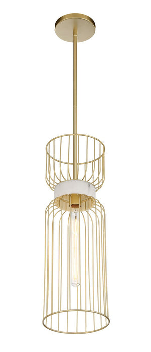 Minka-Lavery - 3392-754 - One Light Mini Pendant - Park Slope by Robin Baron - Nouveau Gold
