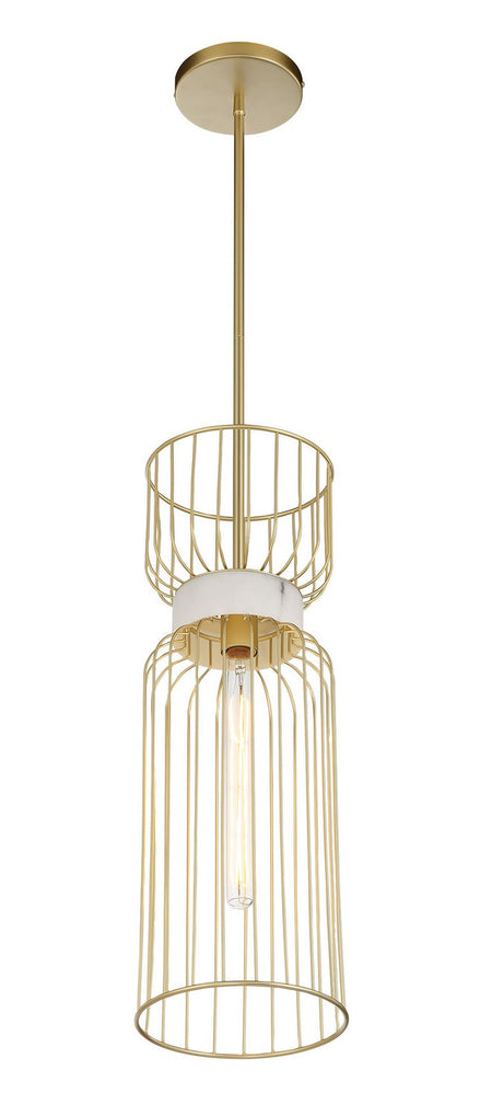 Minka-Lavery - 3392-754 - One Light Mini Pendant - Park Slope by Robin Baron - Nouveau Gold