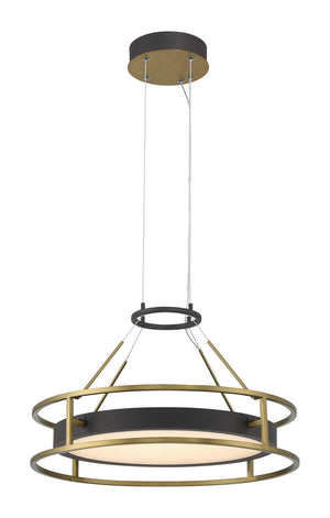 Minka-Lavery - 5086-781-L - LED Pendant - Levitation - Sand Coal And Soft Brass