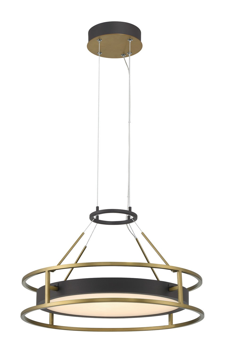 Minka-Lavery - 5086-781-L - LED Pendant - Levitation - Sand Coal And Soft Brass