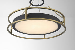 Minka-Lavery - 5086-781-L - LED Pendant - Levitation - Sand Coal And Soft Brass