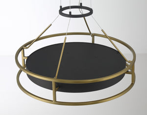 Minka-Lavery - 5086-781-L - LED Pendant - Levitation - Sand Coal And Soft Brass