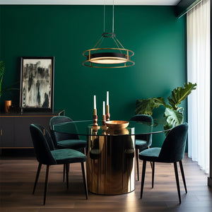Minka-Lavery - 5086-781-L - LED Pendant - Levitation - Sand Coal And Soft Brass
