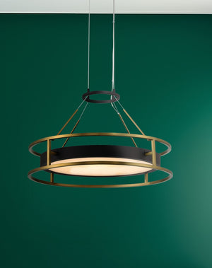 Minka-Lavery - 5086-781-L - LED Pendant - Levitation - Sand Coal And Soft Brass