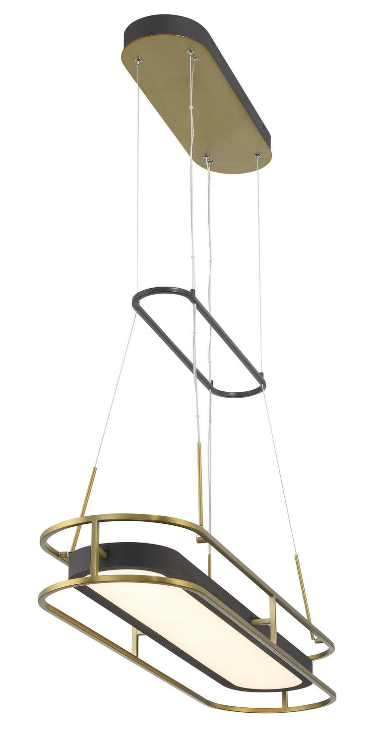 Minka-Lavery - 5088-781-L - LED Island Pendant - Levitation - Sand Coal And Soft Brass