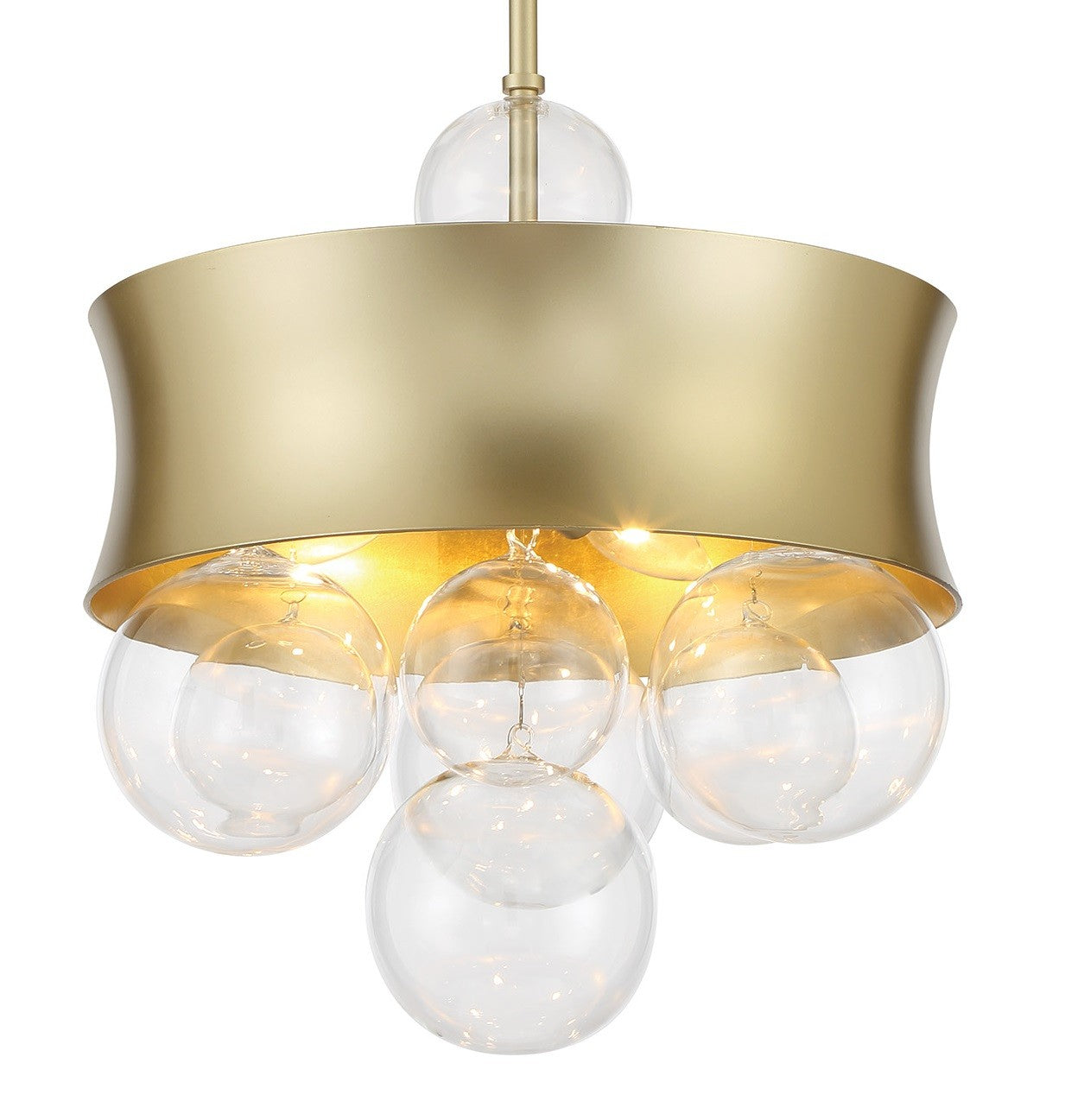 Minka-Lavery - 5195-697 - Three Light Convertible Pendant - Verdi Square by Robin Baron - Soft Gold