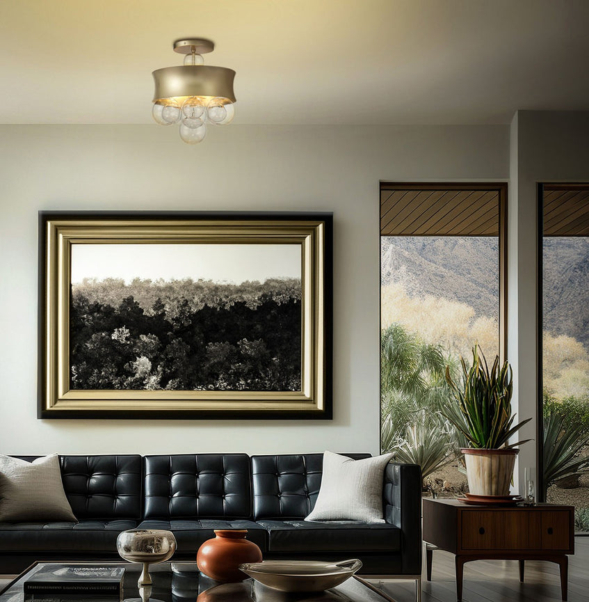 Minka-Lavery - 5195-697 - Three Light Convertible Pendant - Verdi Square by Robin Baron - Soft Gold