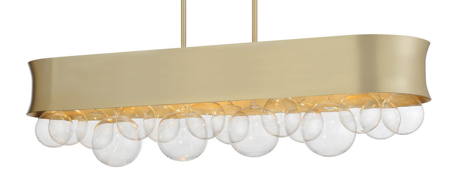 Minka-Lavery - 5196-697 - Six Light Island Pendant - Verdi Square by Robin Baron - Soft Gold