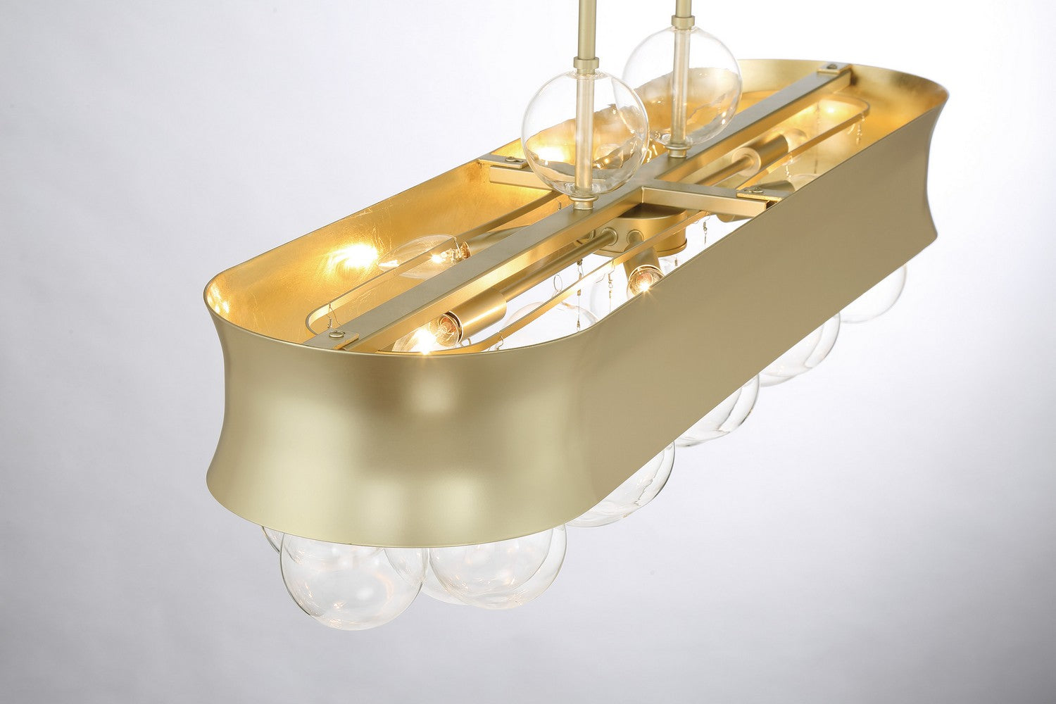 Minka-Lavery - 5196-697 - Six Light Island Pendant - Verdi Square by Robin Baron - Soft Gold