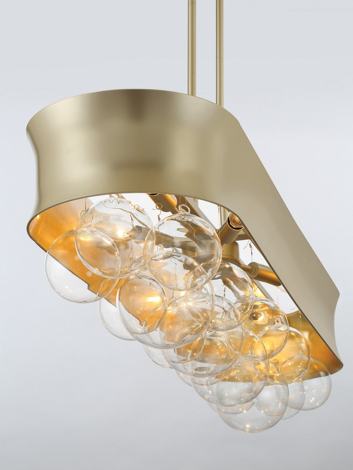 Minka-Lavery - 5196-697 - Six Light Island Pendant - Verdi Square by Robin Baron - Soft Gold