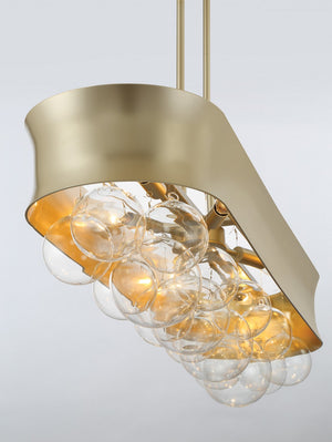 Minka-Lavery - 5196-697 - Six Light Island Pendant - Verdi Square by Robin Baron - Soft Gold