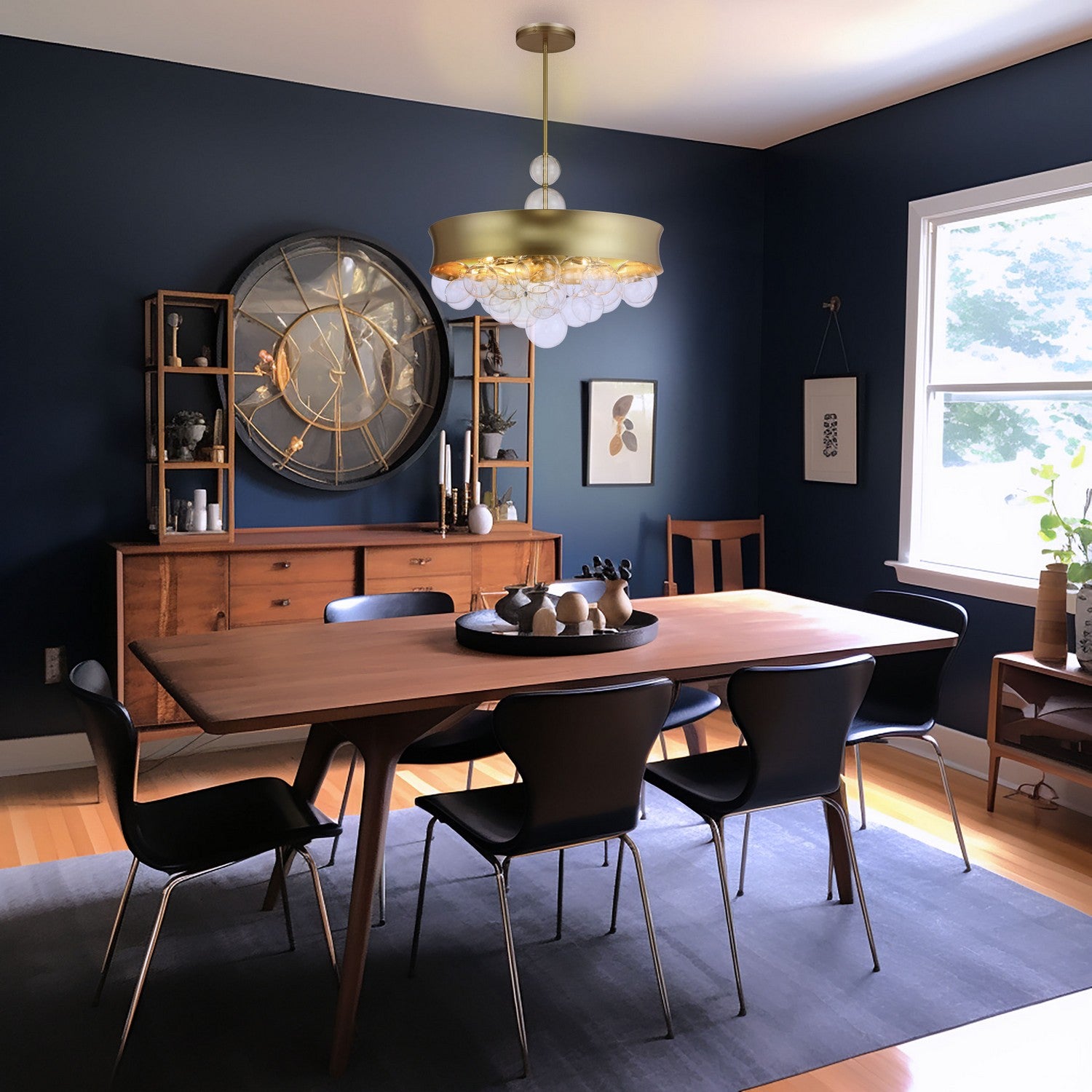 Minka-Lavery - 5197-697 - Eight Light Convertible Pendant - Verdi Square by Robin Baron - Soft Gold