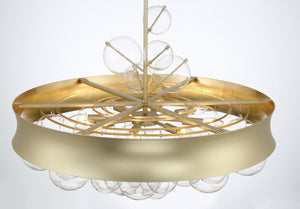 Minka-Lavery - 5198-697 - Eight Light Convertible Pendant - Verdi Square by Robin Baron - Soft Gold