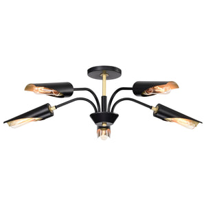 Nuvo Lighting - 60-7295 - Five Light Chandelier - Marc - Matte Black