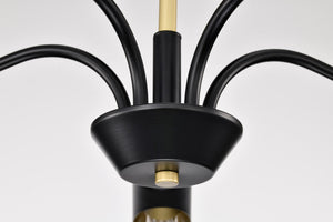 Nuvo Lighting - 60-7295 - Five Light Chandelier - Marc - Matte Black