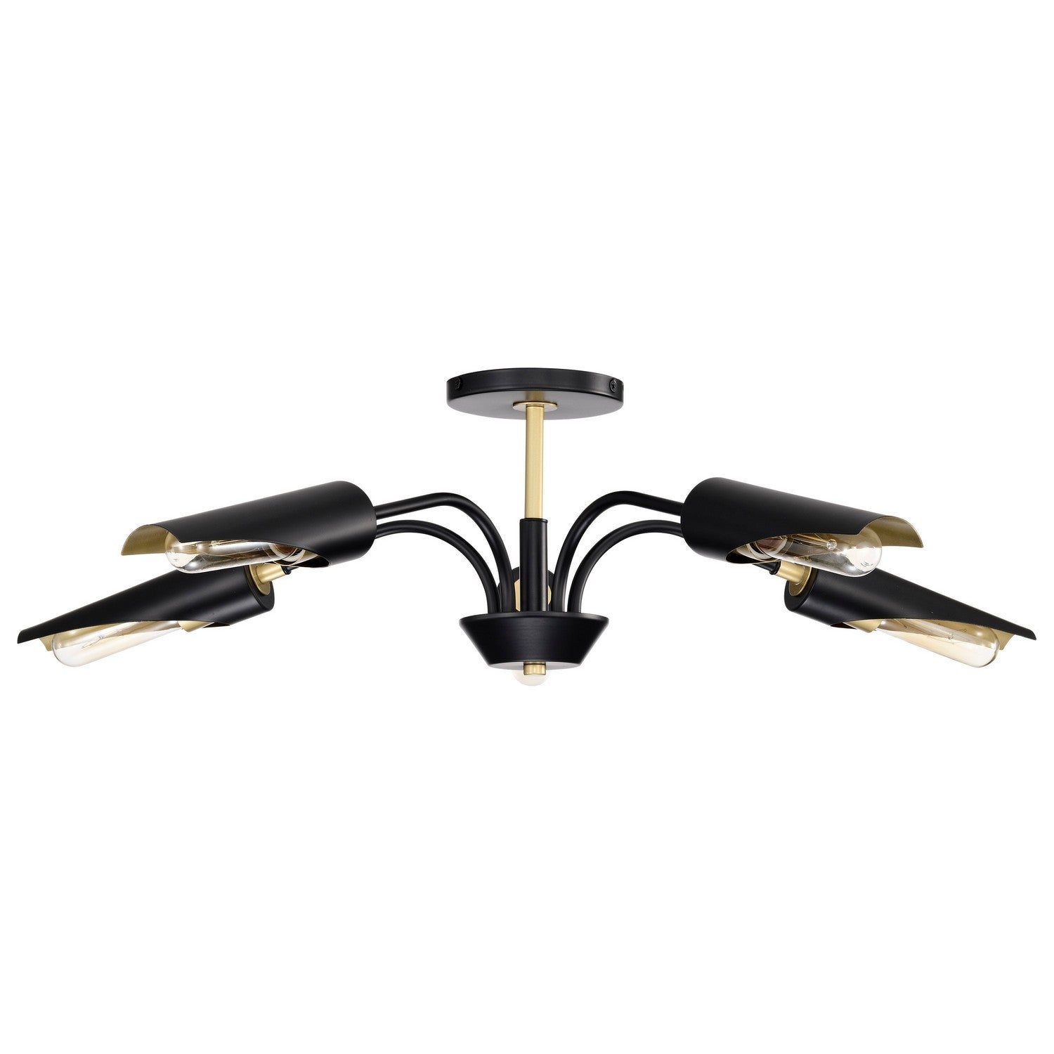 Nuvo Lighting - 60-7295 - Five Light Chandelier - Marc - Matte Black