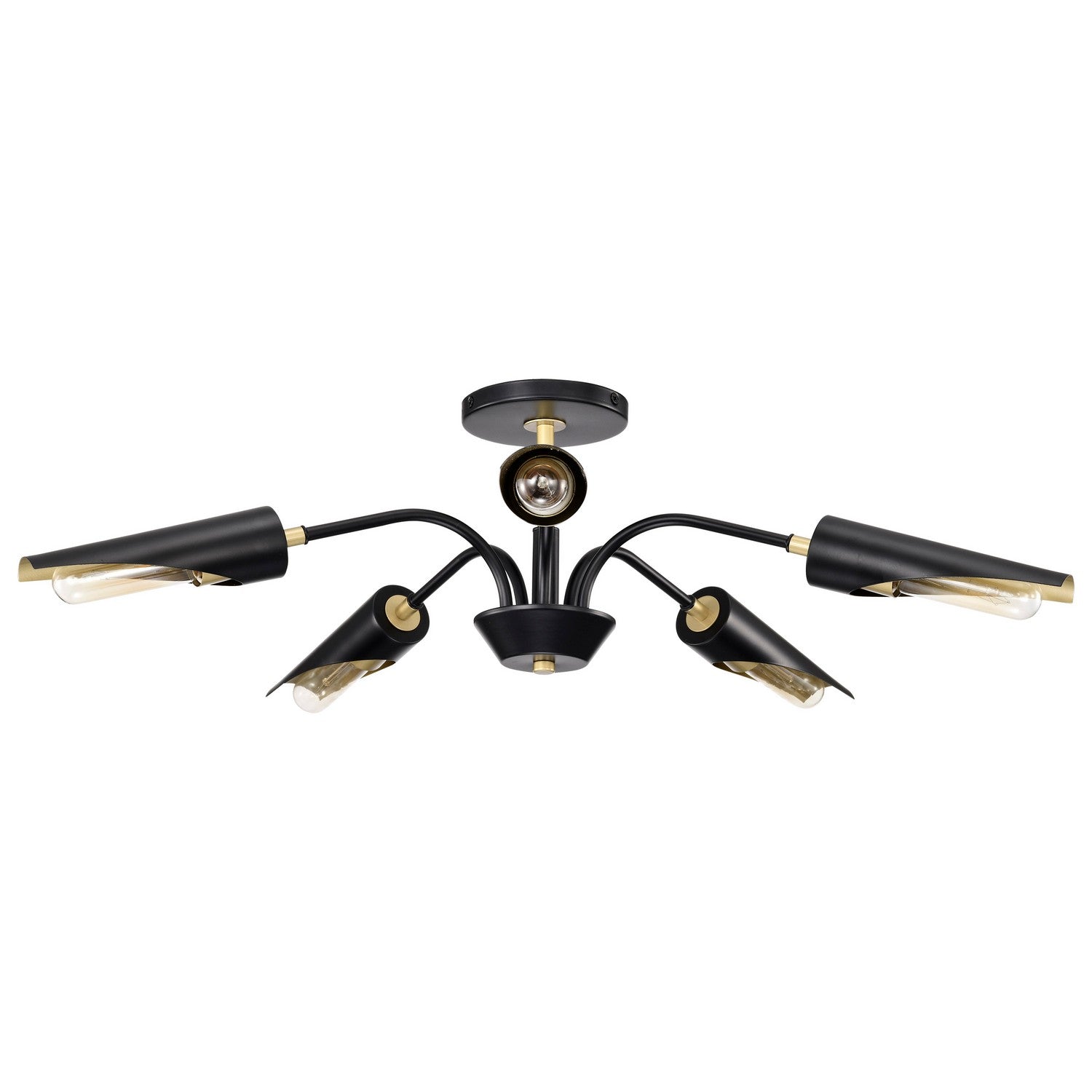 Nuvo Lighting - 60-7295 - Five Light Chandelier - Marc - Matte Black