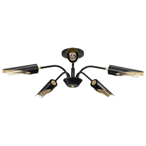 Nuvo Lighting - 60-7295 - Five Light Chandelier - Marc - Matte Black