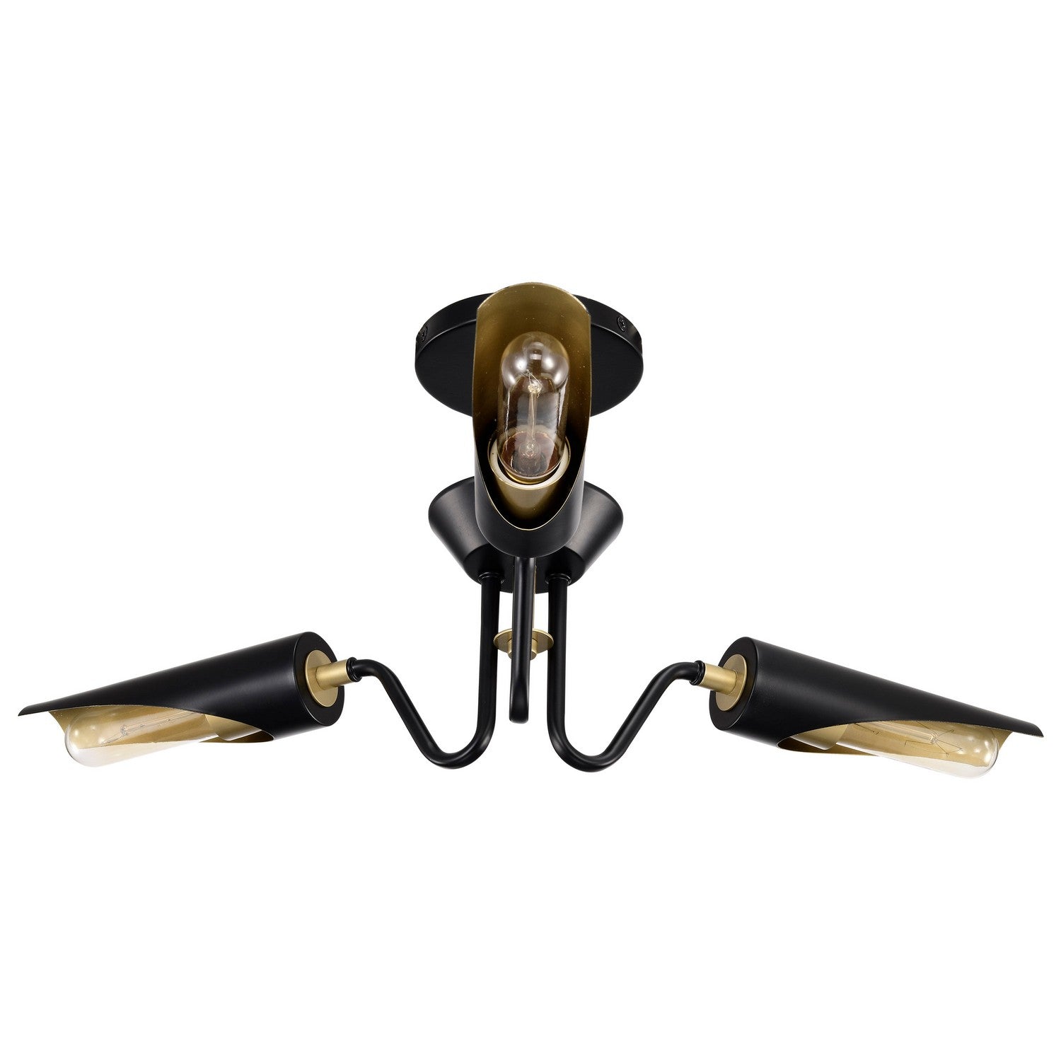 Nuvo Lighting - 60-7296 - Three Light Chandelier - Marc - Matte Black