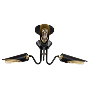 Nuvo Lighting - 60-7296 - Three Light Chandelier - Marc - Matte Black