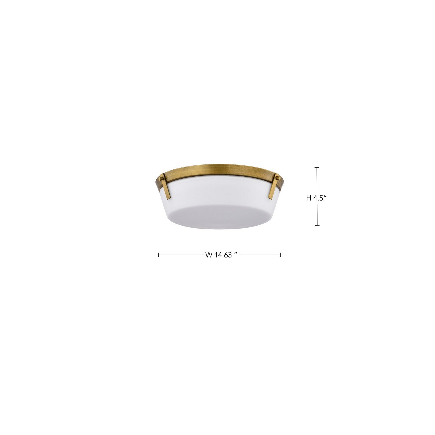 Nuvo Lighting - 60-7750 - Three Light Flush Mount - Rowen - Natural Brass