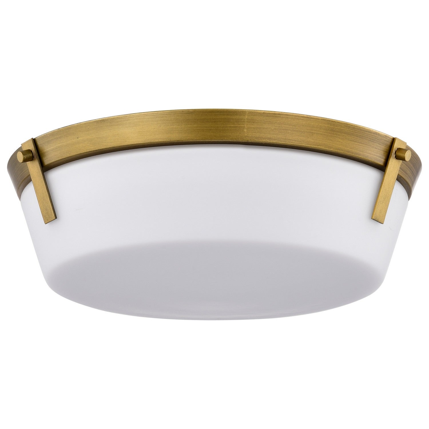 Nuvo Lighting - 60-7750 - Three Light Flush Mount - Rowen - Natural Brass