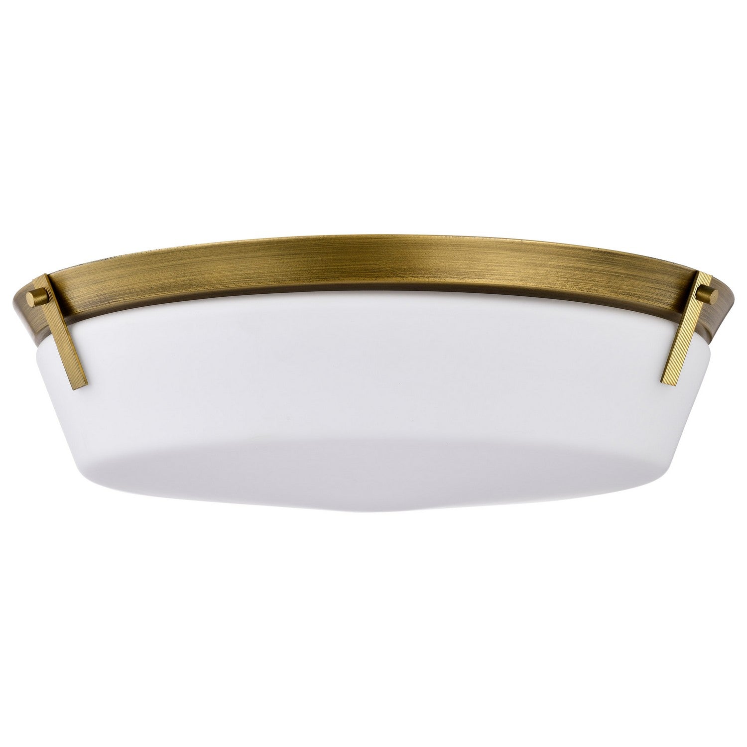 Nuvo Lighting - 60-7751 - Four Light Flush Mount - Rowen - Natural Brass