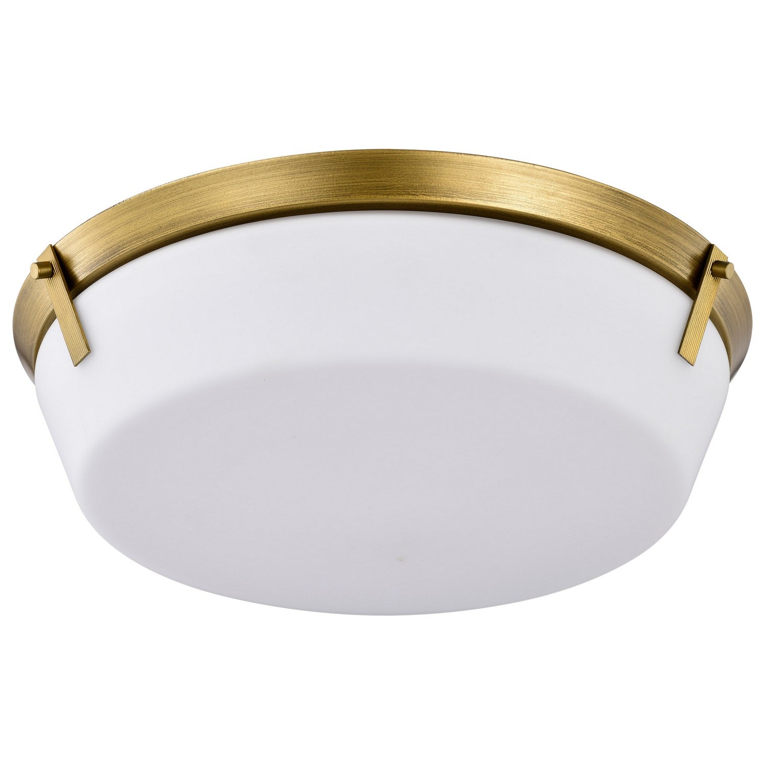 Nuvo Lighting - 60-7751 - Four Light Flush Mount - Rowen - Natural Brass