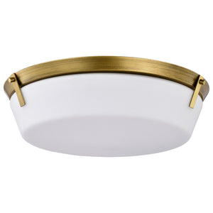 Nuvo Lighting - 60-7751 - Four Light Flush Mount - Rowen - Natural Brass