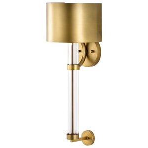 Nuvo Lighting - 60-7757 - One Light Wall Sconce - Teagon - Natural Brass