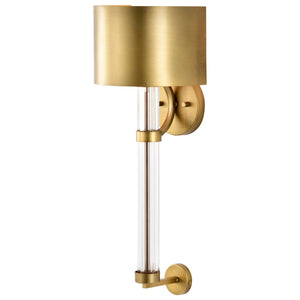 Nuvo Lighting - 60-7757 - One Light Wall Sconce - Teagon - Natural Brass