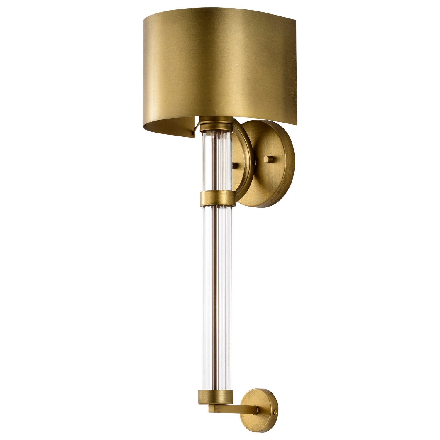 Nuvo Lighting - 60-7757 - One Light Wall Sconce - Teagon - Natural Brass